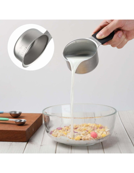 Juego de Tazas y Cucharas Medidoras Magnéticas Turewin