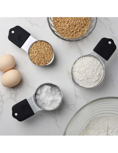 Juego de Tazas y Cucharas Medidoras Magnéticas Turewin