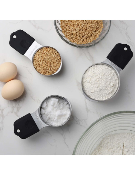 Juego de Tazas y Cucharas Medidoras Magnéticas Turewin