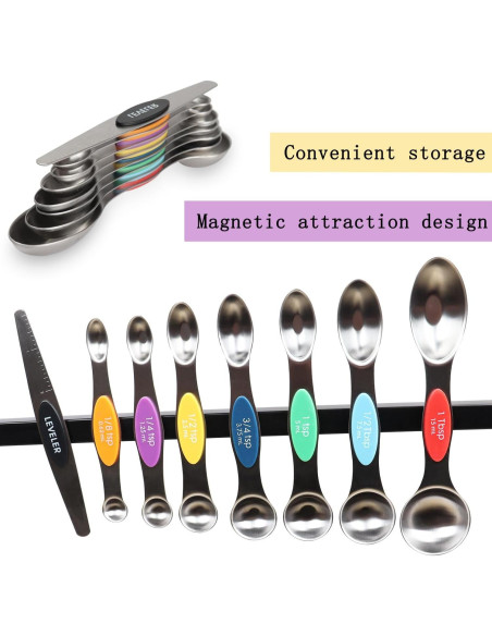 Juego de Cucharas Medidoras Magnéticas DOBROGOST 8 Piezas