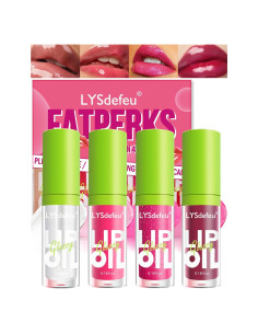 Aceite de Labios Hidratante LYSdefeu Set A 4 Colores