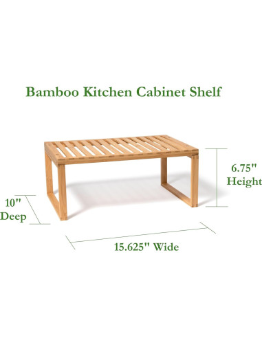 Estante de Cocina de Bambú Lipper International 15.6x10x6.3 cm
