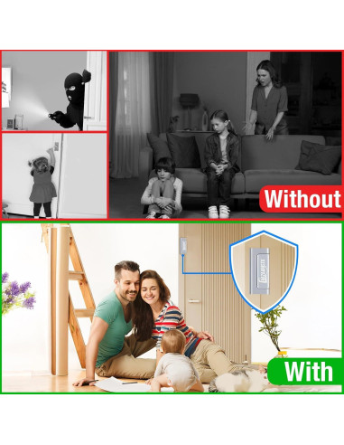 Cerradura de Refuerzo BAZAARISTA 3PACK Seguridad Alta Aluminio