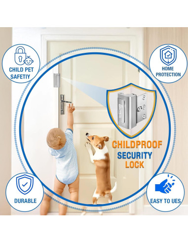 Cerradura de Refuerzo BAZAARISTA 3PACK Seguridad Alta Aluminio