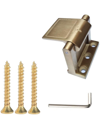 Cerradura de Seguridad SUS304 Dorada para Puerta - 2 Piezas