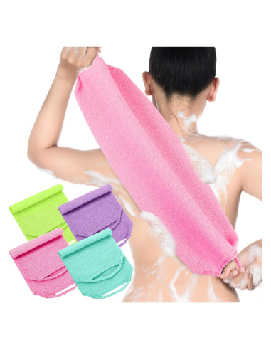 Fregador Exfoliante de Espalda Moukeren 4 Piezas Nylon