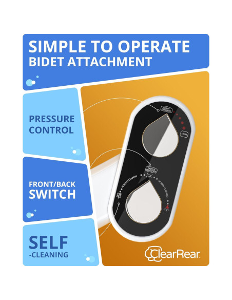 Accesorio de Bidet Clear Rear - Doble Boquilla Autolimpiante