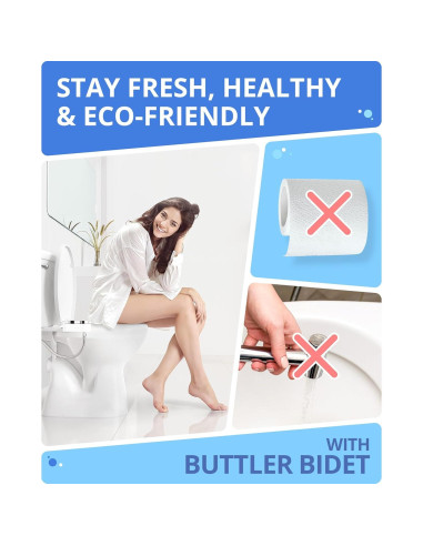 Accesorio de Bidet Clear Rear - Doble Boquilla Autolimpiante