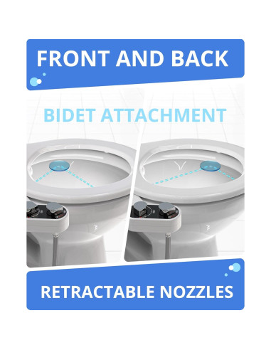 Accesorio de Bidet Clear Rear - Doble Boquilla Autolimpiante
