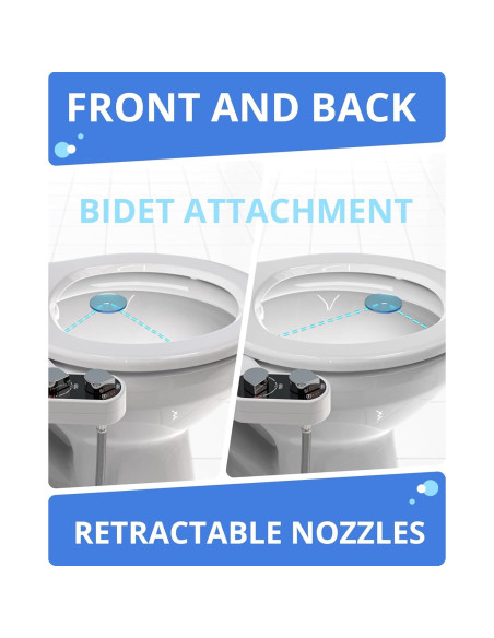 Accesorio de Bidet Clear Rear - Doble Boquilla Autolimpiante