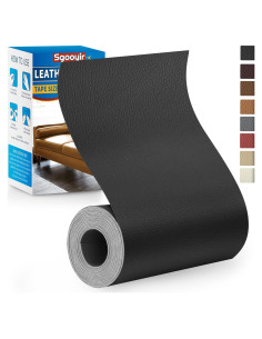 Kit de reparación de cuero Sgooyir 10,16x160 cm negro