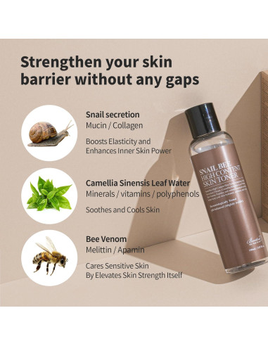 Tónico Benton Snail Bee 150ml - Mucina de Caracol y Veneno de Abeja
