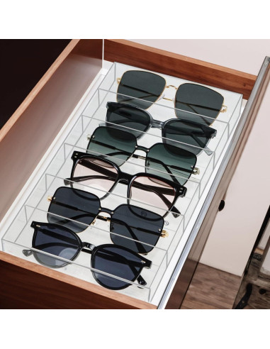 Organizador de Cajón ZEXALOR Transparente 6 Compartimentos