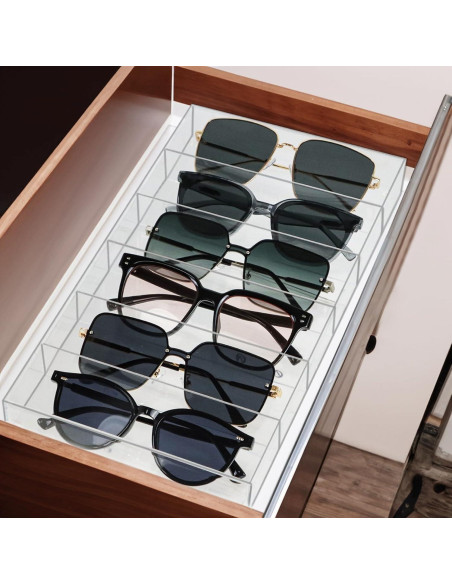 Organizador de Cajón ZEXALOR Transparente 6 Compartimentos Organizador de Cajón ZEXALOR Transparente 6 Compartimentos