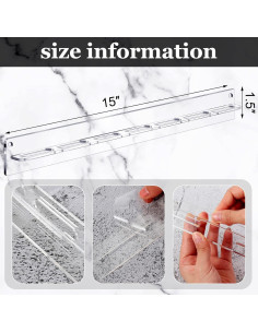 Organizador de Gafas de Sol Chunful Acrílico 5 Paquetes Transparente 2