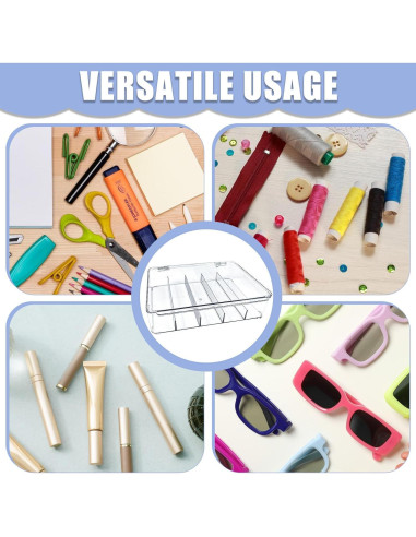 2 Organizadores de Gafas de Plástico HFYZZ con 5 Compartimentos