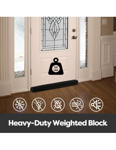 Tapón de Draft Comfyanno 96,5 cm Negro para Puerta