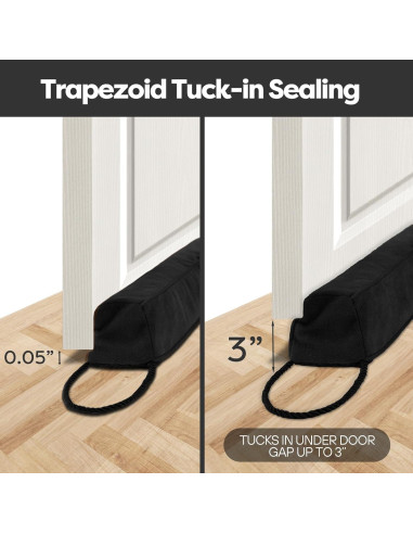 Tapón de Draft Comfyanno 96,5 cm Negro para Puerta