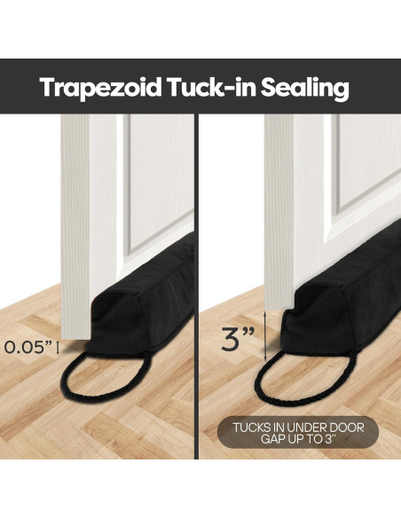 Tapón de Draft Comfyanno 96,5 cm Negro para Puerta