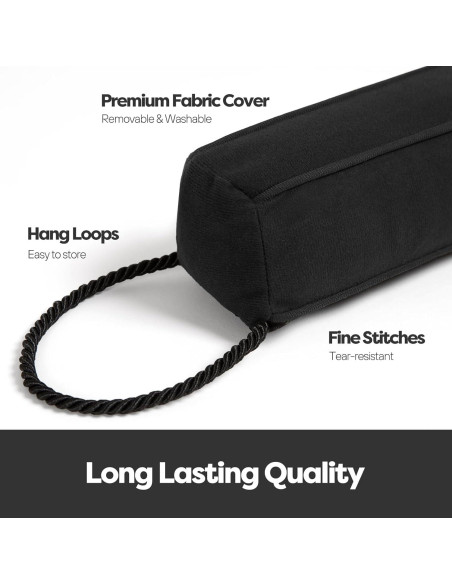 Tapón de Draft Comfyanno 96,5 cm Negro para Puerta