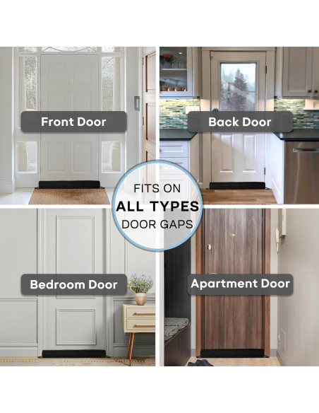 Tapón de Draft Comfyanno 96,5 cm Negro para Puerta