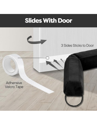 Tapón de Draft Comfyanno 96,5 cm Negro para Puerta