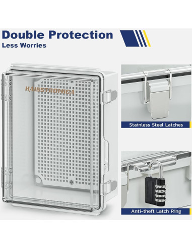 Caja Eléctrica Impermeable Haisstronica 22x17x11cm IP67