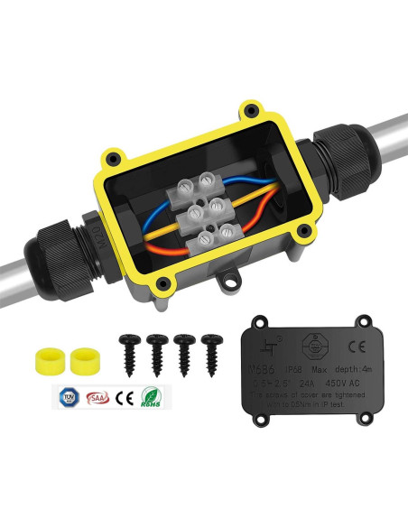 Caja de Conexiones FX IP68 2 Vías M20 Rango 5-12mm