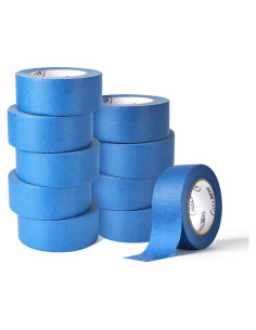 10 Rollos de Cinta de Pintor Azul 5 cm x 50 m SEBETOW