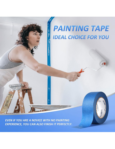 10 Rollos de Cinta de Pintor Azul 5 cm x 50 m SEBETOW