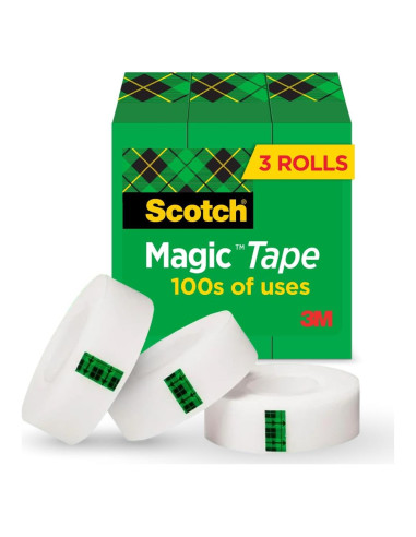 Cinta Mágica Scotch 3 Rollos 1,91 x 254 cm Invisible