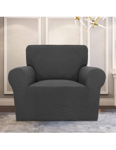 Funda de Silla Stretch PureFit Gris Oscuro Antideslizante 2