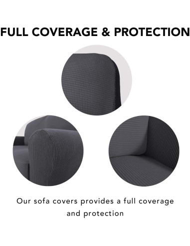 Funda de Silla Stretch PureFit Gris Oscuro Antideslizante