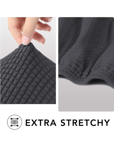 Funda de Silla Stretch PureFit Gris Oscuro Antideslizante