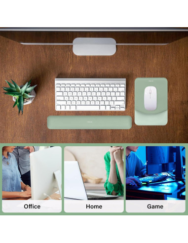 Soporte Reposamuñecas Ergonómico MOSISO Verde 43x7.5cm