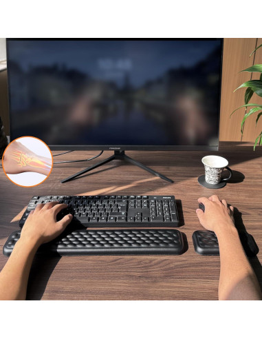 Reposamuñecas Ergonómico KEPUTAIER para Teclado y Ratón