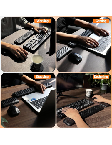 Reposamuñecas Ergonómico KEPUTAIER para Teclado y Ratón
