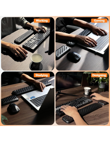 Reposamuñecas Ergonómico KEPUTAIER para Teclado y Ratón