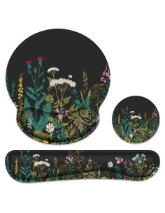 Almohadilla Ergonómica G JGOO con Reposamuñecas para Teclado y Ratón