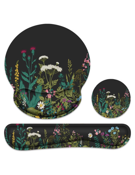 Almohadilla Ergonómica G JGOO con Reposamuñecas para Teclado y Ratón