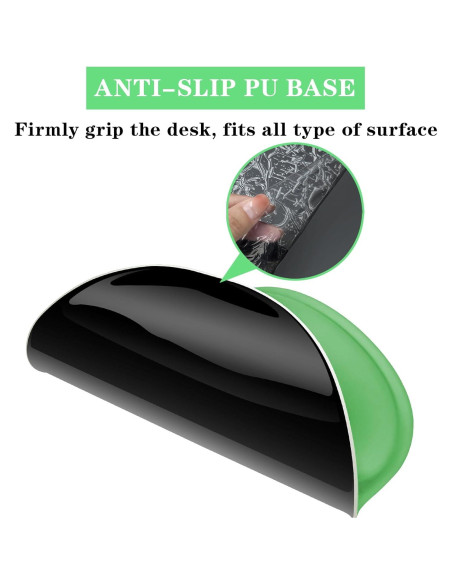 Almohadilla para Mouse Ergonómica KEPUTAIER Verde con Reposamuñecas