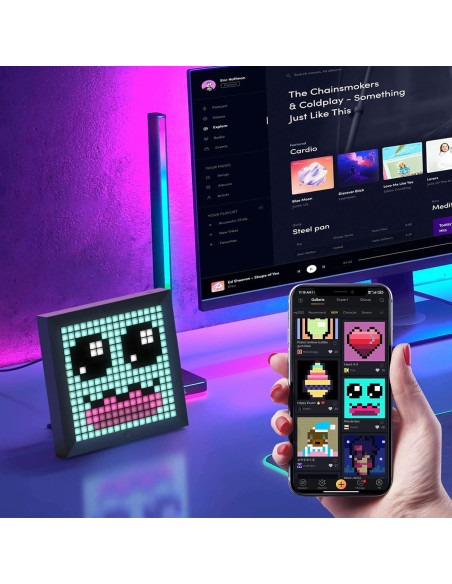 Panel LED Divoom Pixoo-16 RGB 16x16 para Escritorio