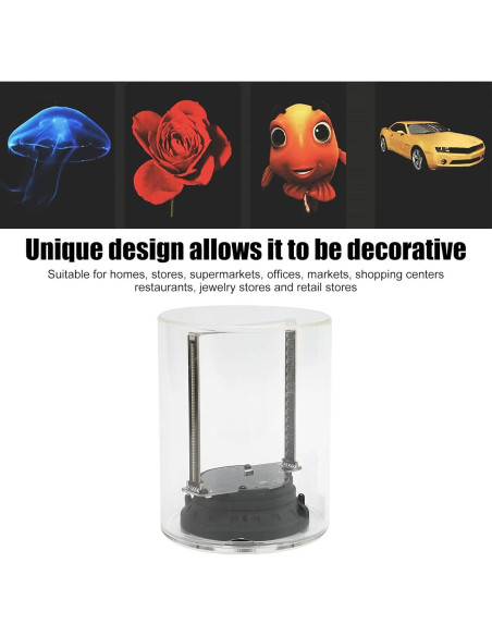 Ventilador Holográfico 3D TOPINCN 10W con Control APP