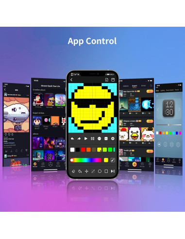 Panel LED Divoom Pixoo-16 RGB 16x16 para Escritorio