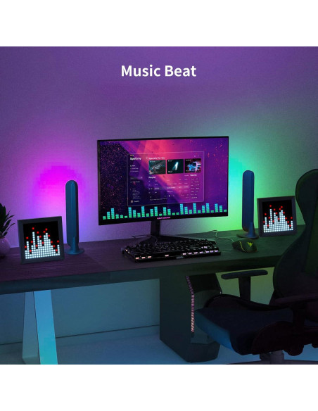 Panel LED Divoom Pixoo-16 RGB 16x16 para Escritorio