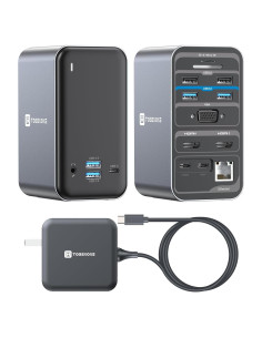 Estación de Acoplamiento USB C TobenONE 15 en 1 Doble Monitor