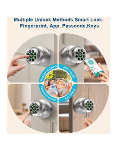 Cerradura Biométrica KLLOQUE K10plus con Huella Dactilar 2