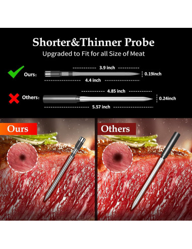 Termómetro de carne Bluetooth Bthebbqer Dos Probe 01