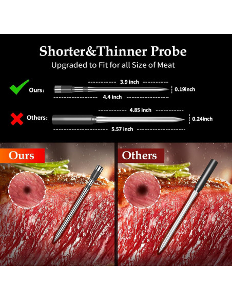 Termómetro de carne Bluetooth Bthebbqer Dos Probe 01