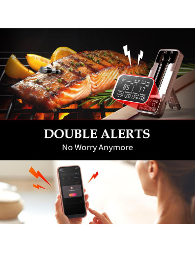 Termómetro de carne Bluetooth Bthebbqer Dos Probe 01